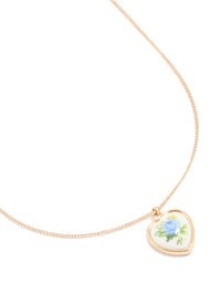 Vintage Gold Heart Necklace - link has visual effect only