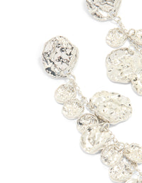 Silver Organic Petal Drop Earrings - link has visual effect only