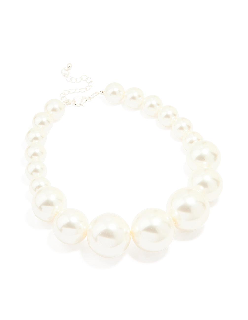 Silver Pearl Necklace