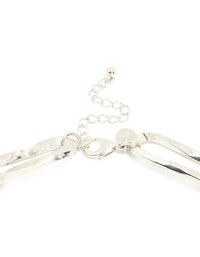 Silver Organic Paperclip Chain Necklace - link has visual effect only