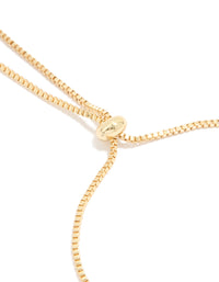 Gold Plated Bubble Letter S Toggle Bracelet - link has visual effect only