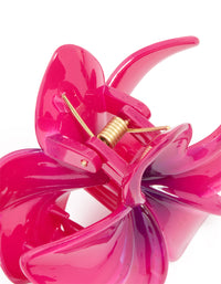 Pink Ombre Frangipani Claw Clip - link has visual effect only