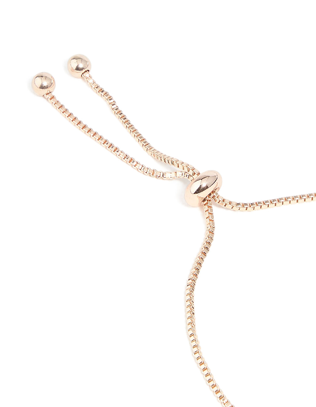 Rose Gold Plated Cubic Zirconia Flower Toggle Bracelet