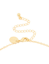 Gold Plated Cubic Zirconia Twisted Pearl Pendant Necklace - link has visual effect only
