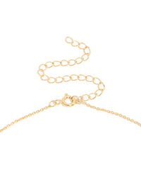 Gold Plated Cubic Zirconia Hollow Flower Necklace - link has visual effect only