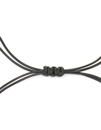 Gold Organic Pendant Black Cord Necklace - link has visual effect only