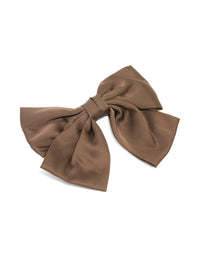 Brown Relaxed Medium Bow Clip - link has visual effect only