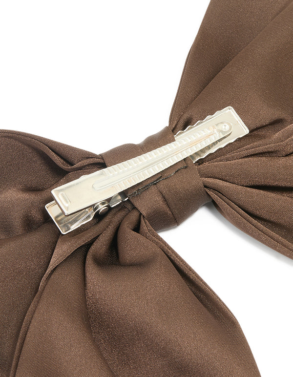 Brown Relaxed Medium Bow Clip