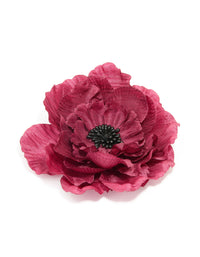 Red Large Fabric Poppy Flower Corsage Brooch - link has visual effect only