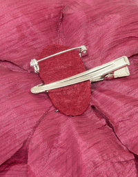 Red Large Fabric Poppy Flower Corsage Brooch - link has visual effect only