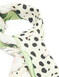 Green Jungle Floral Print Scarf - link has visual effect only