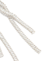 Cubic Zirconia Wrap Chain Drop Earrings - link has visual effect only