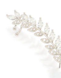 Silver Cubic Zirconia Lovely Vine Ear Cuff - link has visual effect only