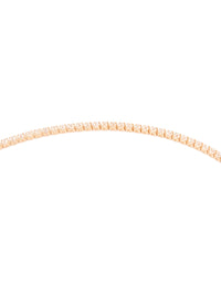 Gold Long Cubic Zirconia Lariat Necklace - link has visual effect only