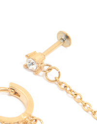 Gold Plated Surgical Steel Standard Chain Clicker - link has visual effect only