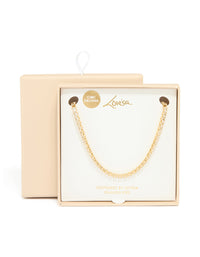 Waterproof Gold Plated Stainless Steel Cubic Zirconia Tennis Necklace - link has visual effect only