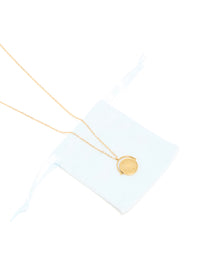 Waterproof Gold Plated Stainless Steel Celestial Spinner Pendant Necklace - link has visual effect only