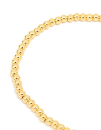 Waterproof Gold Plated Stainless Steel Moon Stretch Bracelet - link has visual effect only