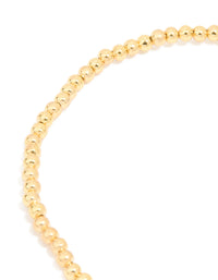 Waterproof Gold Plated Stainless Steel 'Te Amo' Stretch Bracelet - link has visual effect only