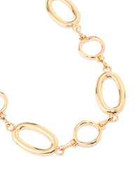 Gold Large Oval & Circle Belt - link has visual effect only