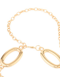 Gold Large Oval & Circle Belt - link has visual effect only