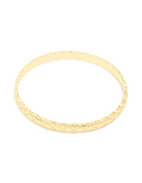 Gold Plated Crosshatch Bangle - link has visual effect only