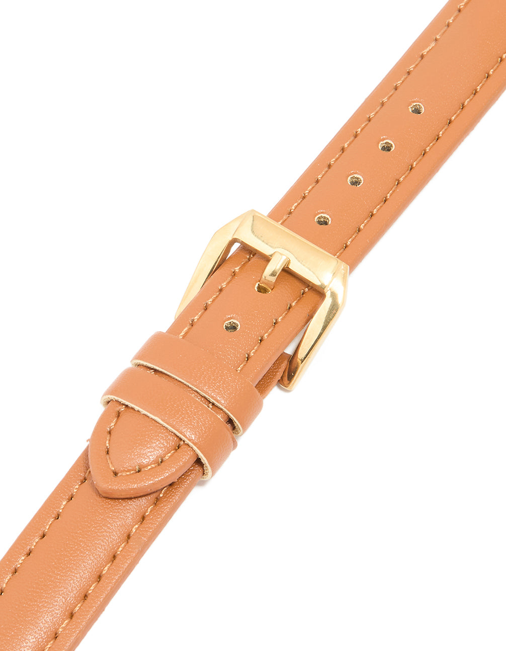 Gold Brown PU Leather Buckle Strap 38/40/41 mm
