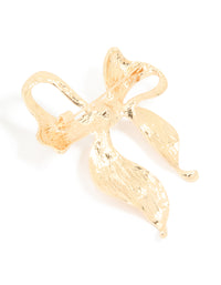 Gold Pearl Center Bow Brooch - link has visual effect only