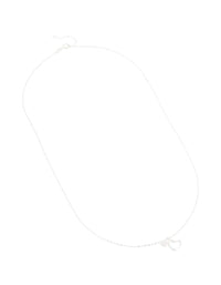 Sterling Silver Cubic Zirconia Double Heart Necklace - link has visual effect only