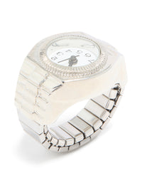 Silver Statement Watch Ring - link has visual effect only