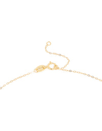 Gold Plated Sterling Silver Cubic Zirconia Heart Arrow Necklace - link has visual effect only