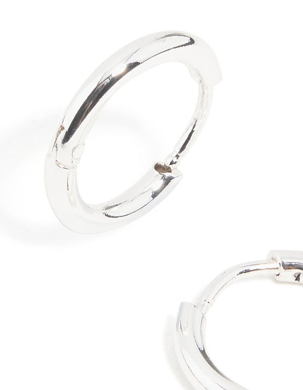 Waterproof Stainless Steel Clicker Earrings 14MM
