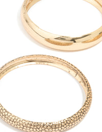 Gold Stacking Bangles 3-Pack - link has visual effect only