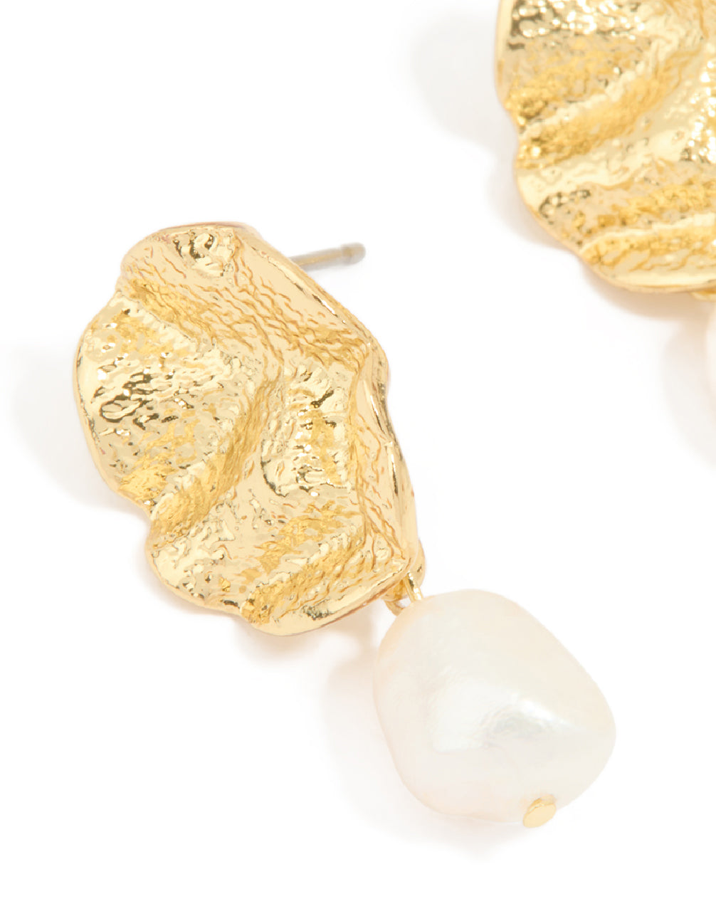 Gold Plated Freshwater Pearl Stud Earrings