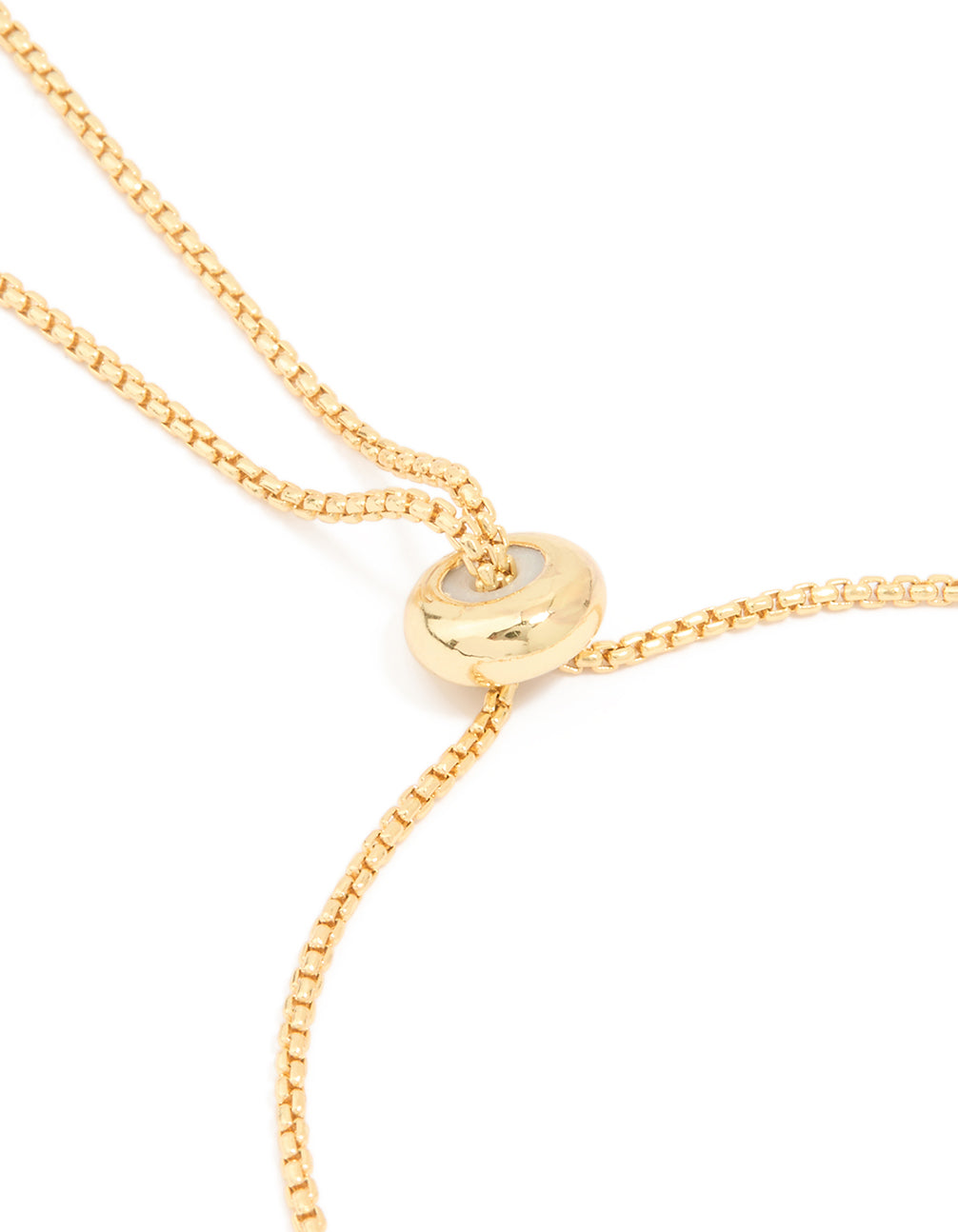Gold Plated Cubic Zirconia Teardrop Toggle Bracelet