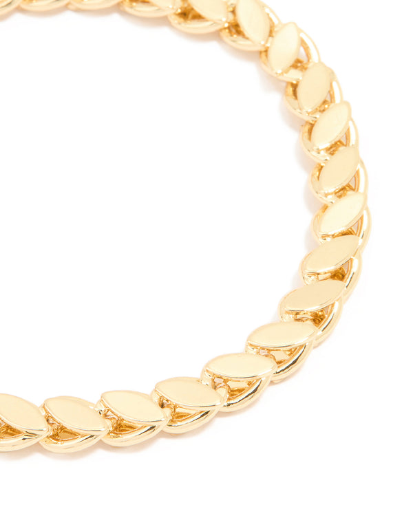 Gold Plated Risoni Chain Bracelet