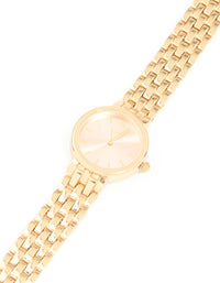 Gold Large Round Face Watch - link has visual effect only