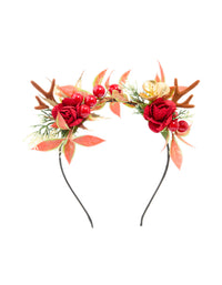Fabric Berry & Reindeer Headband - link has visual effect only
