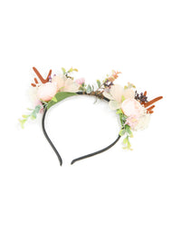 Fabric Floral Woodland Reindeer Headband - link has visual effect only
