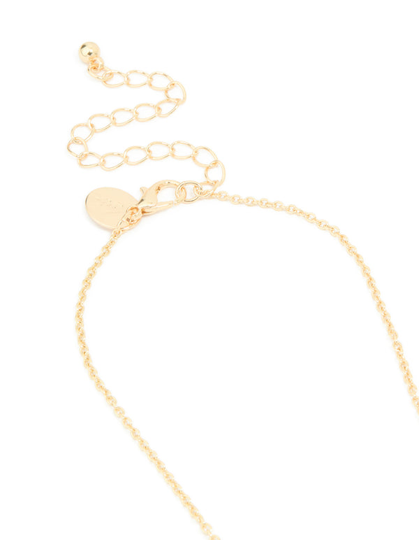 Kids Gold Pastel Heart BFF Necklaces 2-Pack