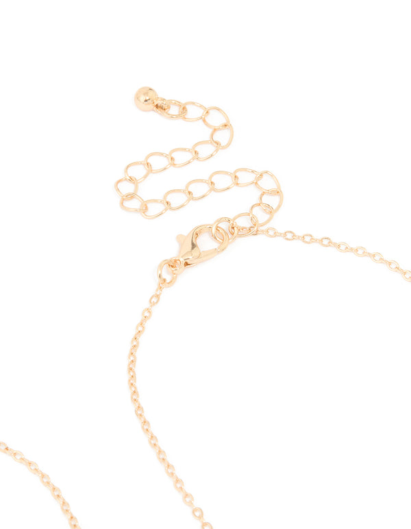 Kids Gold Santa & Reindeer Shaker Necklace 2-Pack