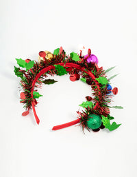 Kids Festive Tinsel Bauble Headband - link has visual effect only