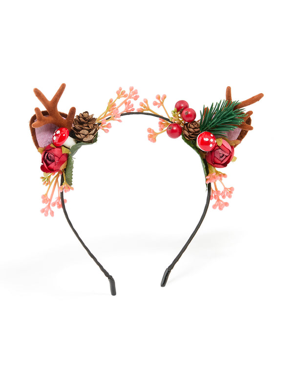Kids Reindeer Antler Forest Headband
