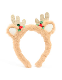 Kids Fluffy Reindeer Antler Headband - link has visual effect only
