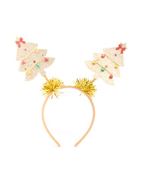 Kids Tinsel & Fabric Festive Tree Headband - link has visual effect only