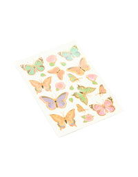 Kids Pastel Butterfly & Flower Temporary Tattoo Set - link has visual effect only