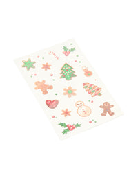 Kids Santa & Gingerbread Man Temporary Tattoo Pack - link has visual effect only
