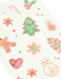Kids Santa & Gingerbread Man Temporary Tattoo Pack - link has visual effect only