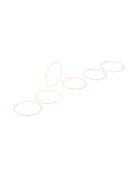 Mixed Metal Classic XL Hoop Earrings 3-Pack - link has visual effect only