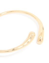 Gold Small Teardrop Thin Arm Cuff - link has visual effect only